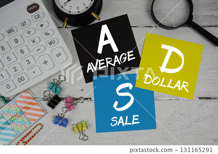 ADS Abbreviation of Average Dollar Sale text phrase of business and financial concept ADS Abbreviation of Average Dollar Sale text phrase of business and financial concept 131165291