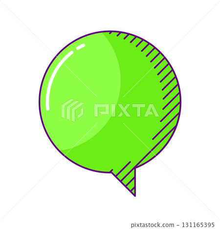 Speech bubble in line art style. Decorative abstract background. Speech bubble in line art style. Decorative abstract background. 131165395