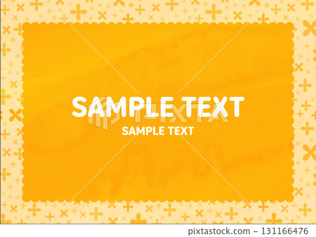 Osmanthus illustration frame set with watercolor texture 131166476