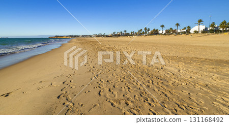 Beach of la Barrosa, Chiclana, Spain 131168492
