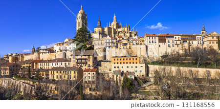 incredible Spain series - Segovia old town, panorama 131168556