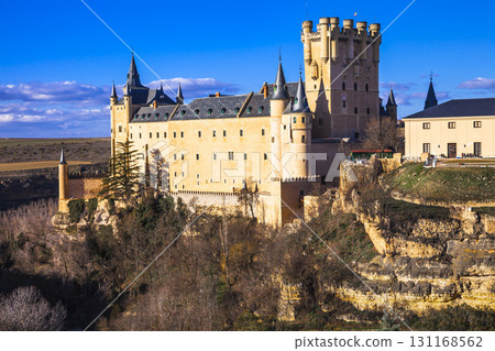 impressive Alcazar castle in Segovia, Spain 131168562