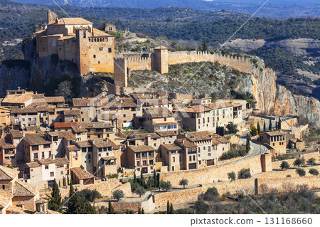 Alquezar - beautiful medieval village in Aragon mountains. Spain Alquezar - beautiful medieval village in Aragon mountains. Spain 131168660