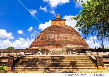 Landmarks of Sri Lanka - stupa of Anuradhapura, UNESCO site 131168662