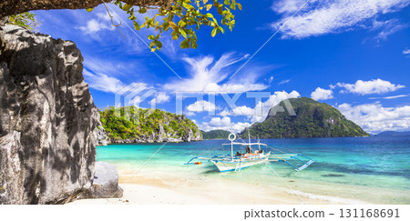 tropical scenery of Palawan, Philippines 131168691
