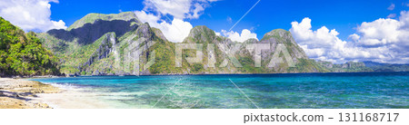 incredible islands of Philippines. Palawan (El NIdo) panorama 131168717