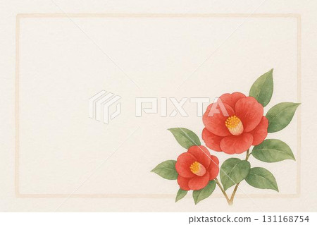 Postcard Camellia Flower Postcard Camellia Flower 131168754