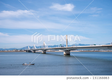 "Twinkle Ibigawa Bridge" Isewan Expressway (Kuwana City, Mie Prefecture) "Twinkle Ibigawa Bridge" Isewan Expressway (Kuwana City, Mie Prefecture) 131168863