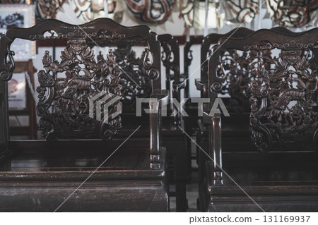 [Chinese Garden Enchoen] Chairs with detailed decorations 131169937