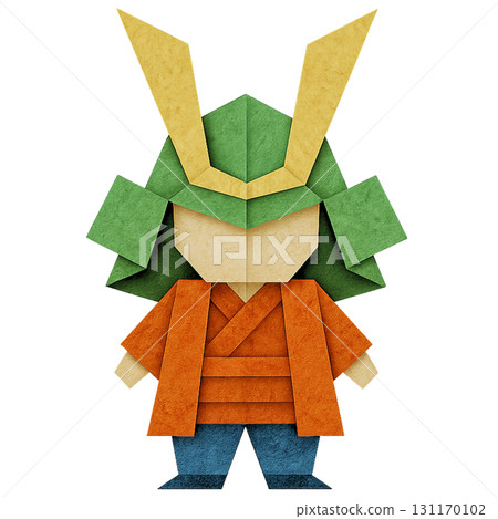 戰士娃娃3D摺紙風格插圖 131170102