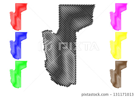 Mohave County, Arizona (U.S. county, United States of America,USA, U.S., US) map vector illustration, scribble sketch Mohave map 131171013
