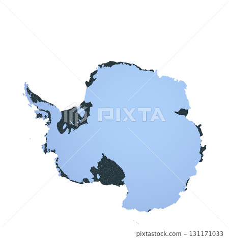 Map of Antarctica, sign silhouette. World Map Globe. Vector Illustration isolated on white background. Antarctic continent 131171033