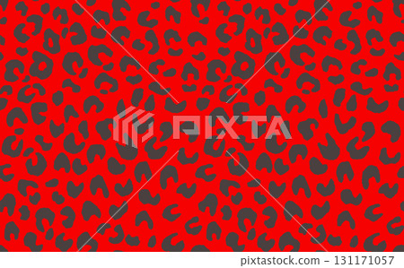 Abstract modern leopard seamless pattern. Animals trendy background. Color decorative vector stock illustration for print, card, postcard, fabric, textile. Modern ornament of stylized skin 131171057