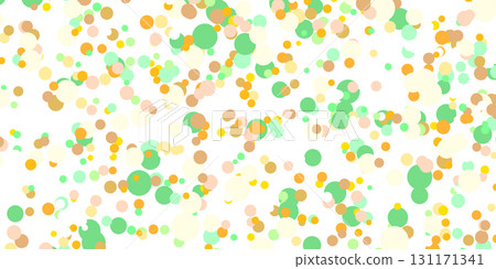 Light multicolor background, colorful vector texture with circles. Splash effect banner. Glitter silver dot abstract illustration with blurred drops of rain. Pattern for web page, banner,poster, card 131171341