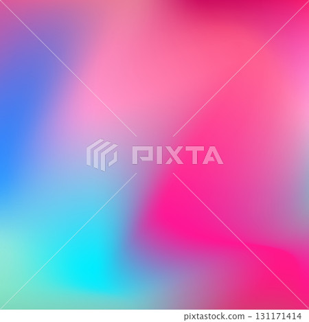 Trendy abstract rainbow blurred background. Smooth watercolor vector illustration for web, template, posters, card, banner. Pastel colors gradient mesh pattern 131171414