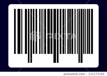 Barcode isolated on white background. Code stripes sticker. Barcode labels, customers qr code 131171585