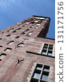 old red brick tenement house in the old town of Gdansk Poland 131171756