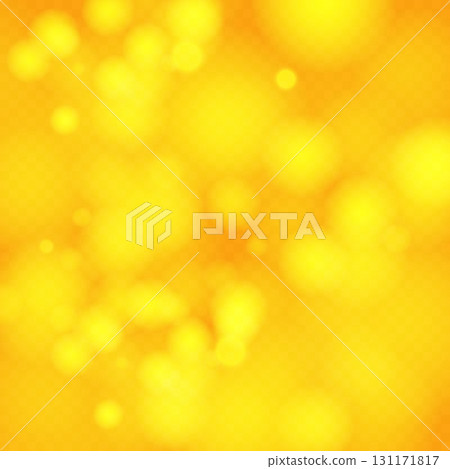 Abstract golden shining bokeh isolated on transparent background. Lights and sparks glitter glowing effect. Lens flare Christmas or New Year holiday card 131171817