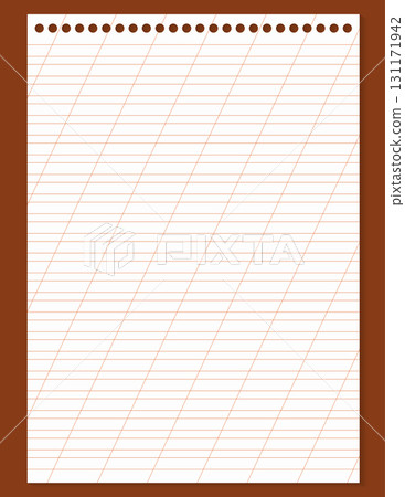 Graph paper. Printable lined grid paper with color horisontal, diagonal lines. Geometric pattern for school, oblique notebook. Realistic lined paper blank size Letter. Exercise page for calligraphy Graph paper. Printable lined grid paper with color horisontal, diagonal lines. Geometric pattern for school, oblique notebook. Realistic lined paper blank size Letter. Exercise page for calligraphy 131171942