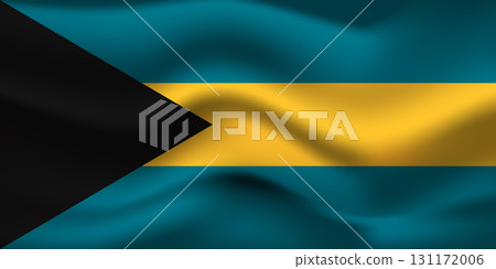 Flag of Bahamas. National symbol in official colors. Template icon. Abstract vector background 131172006