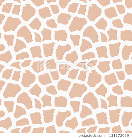 Abstract modern giraffe seamless pattern. Animals trendy background. Beige decorative vector stock illustration for print, card, postcard, fabric, textile. Modern ornament of stylized skin. Abstract modern giraffe seamless pattern. Animals trendy background. Beige decorative vector stock illustration for print, card, postcard, fabric, textile. Modern ornament of stylized skin. 131172029