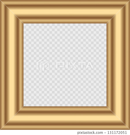 Squared golden vintage textured wooden frame for your design. Vintage cover. Place for text. Vintage antique gold beautiful frames for paintings or photographs. Template vector illustration Squared golden vintage textured wooden frame for your design. Vintage cover. Place for text. Vintage antique gold beautiful frames for paintings or photographs. Template vector illustration 131172051
