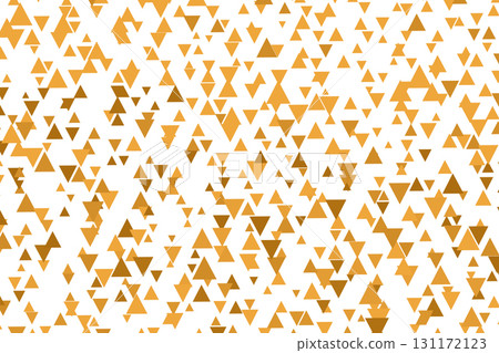 Polygonal golden mosaic background. Abstract low poly vector illustration. Triangular pattern, copy space. Template geometric business design with triangle for poster, banner, card, flyer 131172123