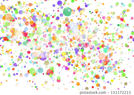 Light multicolor background, colorful vector texture with circles. Splash effect banner. Glitter silver dot abstract illustration with blurred drops of rain. Pattern for web page, banner,poster, card 131172213