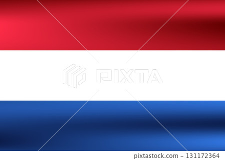 Flag of Netherlands. National symbol in official colors. Template icon. Abstract vector background 131172364