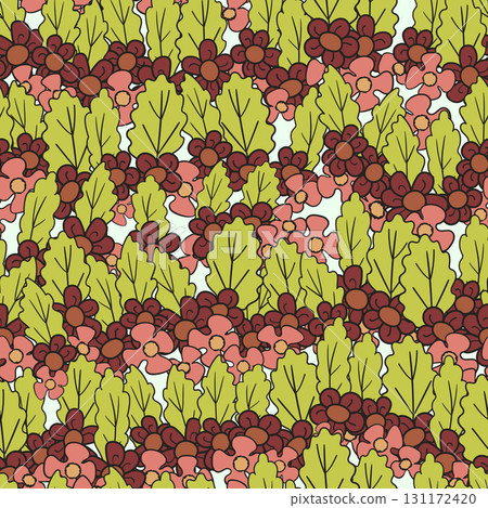 Seamless floral pattern based on traditional folk art ornaments. Colorful flowers on color background. Scandinavian style. Sweden nordic style. Vector illustration. Simple minimalistic pattern Seamless floral pattern based on traditional folk art ornaments. Colorful flowers on color background. Scandinavian style. Sweden nordic style. Vector illustration. Simple minimalistic pattern 131172420