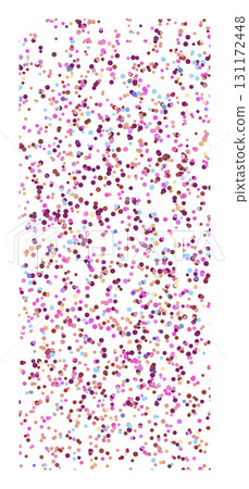 Multicolor postcard. Colorful vector background with circles. Splash effect banner. Holiday dotted abstract illustration with blurred drops of rain. Pattern for web page, banner, poster, card 131172448