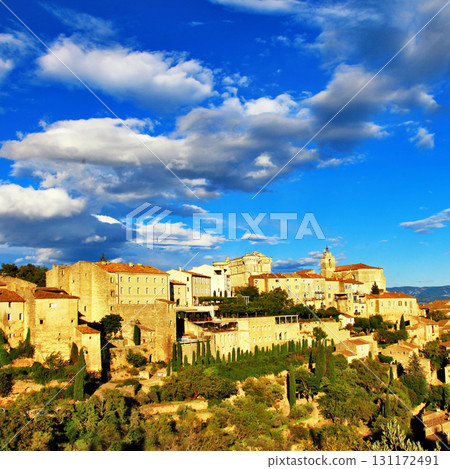 medieval Gordes on sunset , Provence. France 131172491