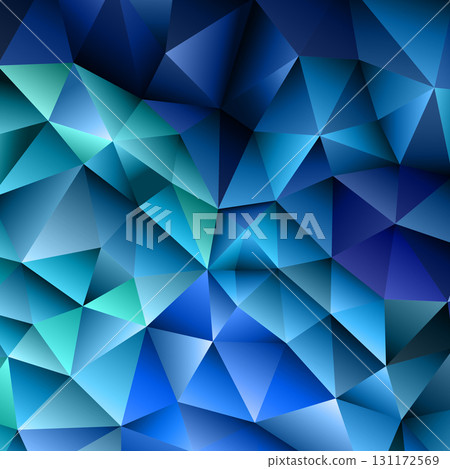 Polygonal rainbow mosaic background. Abstract low poly vector illustration. Triangular pattern, copy space. Template geometric business design with triangle for poster, banner, card, flyer 131172569