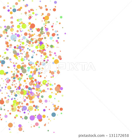 Light multicolor background, colorful vector texture with circles. Splash effect banner. Glitter silver dot abstract illustration with blurred drops of rain. Pattern for web page, banner,poster, card 131172658