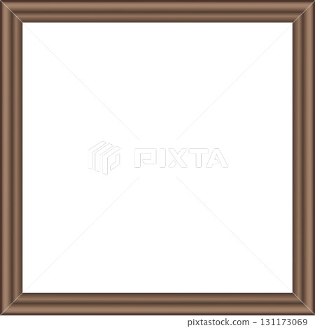 Squared golden vintage wooden frame for your design. Vintage cover. Place for text. Vintage antique gold beautiful rectangular frames. Template vector illustration 131173069