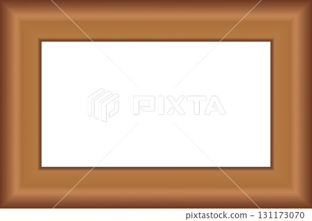 Squared golden vintage wooden frame for your design. Vintage cover. Place for text. Vintage antique gold beautiful rectangular frames. Template vector illustration 131173070