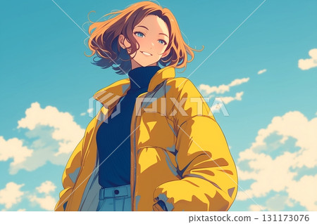Stylish women, fashion, illustration material 131173076