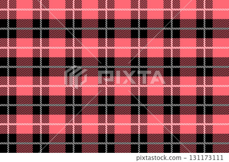 Black and pink Scotland textile seamless pattern. Fabric texture check tartan plaid. Abstract geometric background for cloth, fabric. Monochrome graphic repeating design. Modern squared ornament. Black and pink Scotland textile seamless pattern. Fabric texture check tartan plaid. Abstract geometric background for cloth, fabric. Monochrome graphic repeating design. Modern squared ornament. 131173111