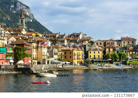 scenic Lago di Como - Varenna village, north of Italy scenic Lago di Como - Varenna village, north of Italy 131173667