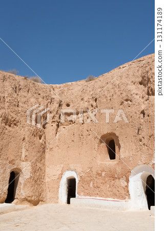 Troglodyte dwellings in Matmata, Tunisia Troglodyte dwellings in Matmata, Tunisia 131174189