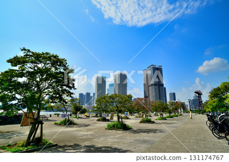 從豐洲公園眺望晴海臨海公園 高層公寓 從豐洲公園眺望晴海臨海公園 高層公寓 131174767