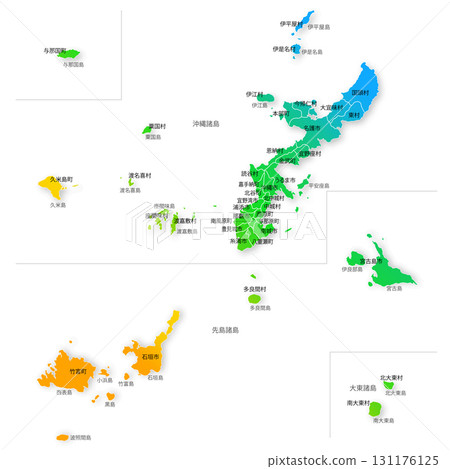 沖繩縣市地圖 沖繩縣市地圖 131176125
