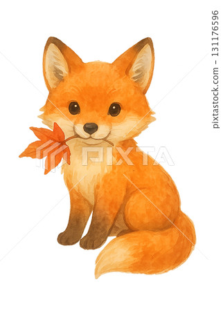 可愛的狐狸抱著秋葉水彩插畫素材秋天的動物人物PNG 可愛的狐狸抱著秋葉水彩插畫素材秋天的動物人物PNG 131176596