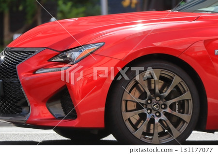Red domestic sports car 131177077