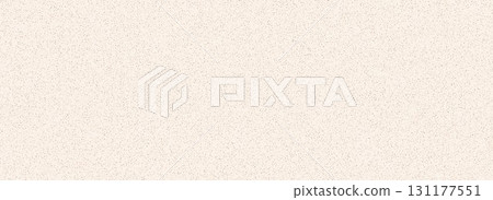 Beige grainy sand texture. Light brown gritty noise background. Dotted grunge sandy backdrop. Vector grit dust particles overlay wallpaper. Tiny light specks, speckles and dots textured powder effect 131177551