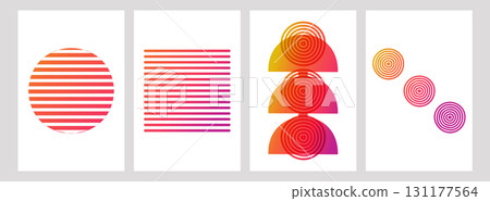 Geometric Abstract modern design a color gradient. Bright multicolored gradients trendy typography for poster print cover or flyer. Vector illustration. Geometric Abstract modern design a color gradient. Bright multicolored gradients trendy typography for poster print cover or flyer. Vector illustration. 131177564