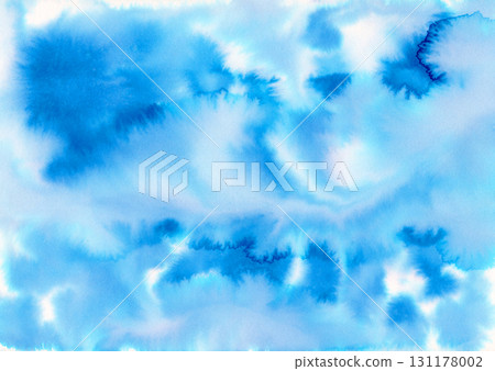 利用水彩和墨水的自然滲色的背景材料 131178002