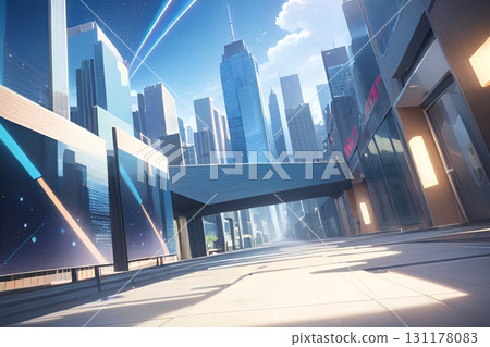 遊戲背景：未來商務辦公室形象網路城市桌布 131178083