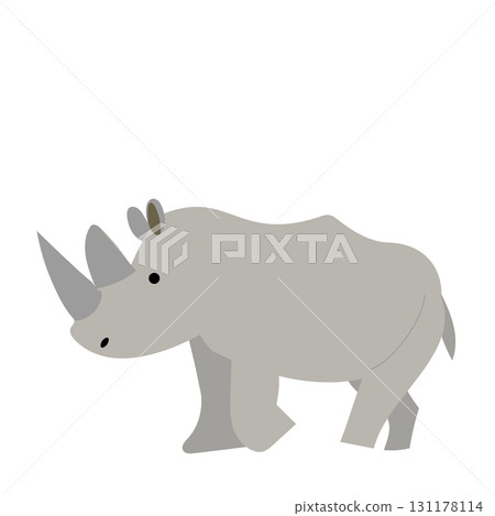 Cute rhino illustration 131178114