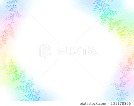 豐富多彩的植物背景插圖 131178596